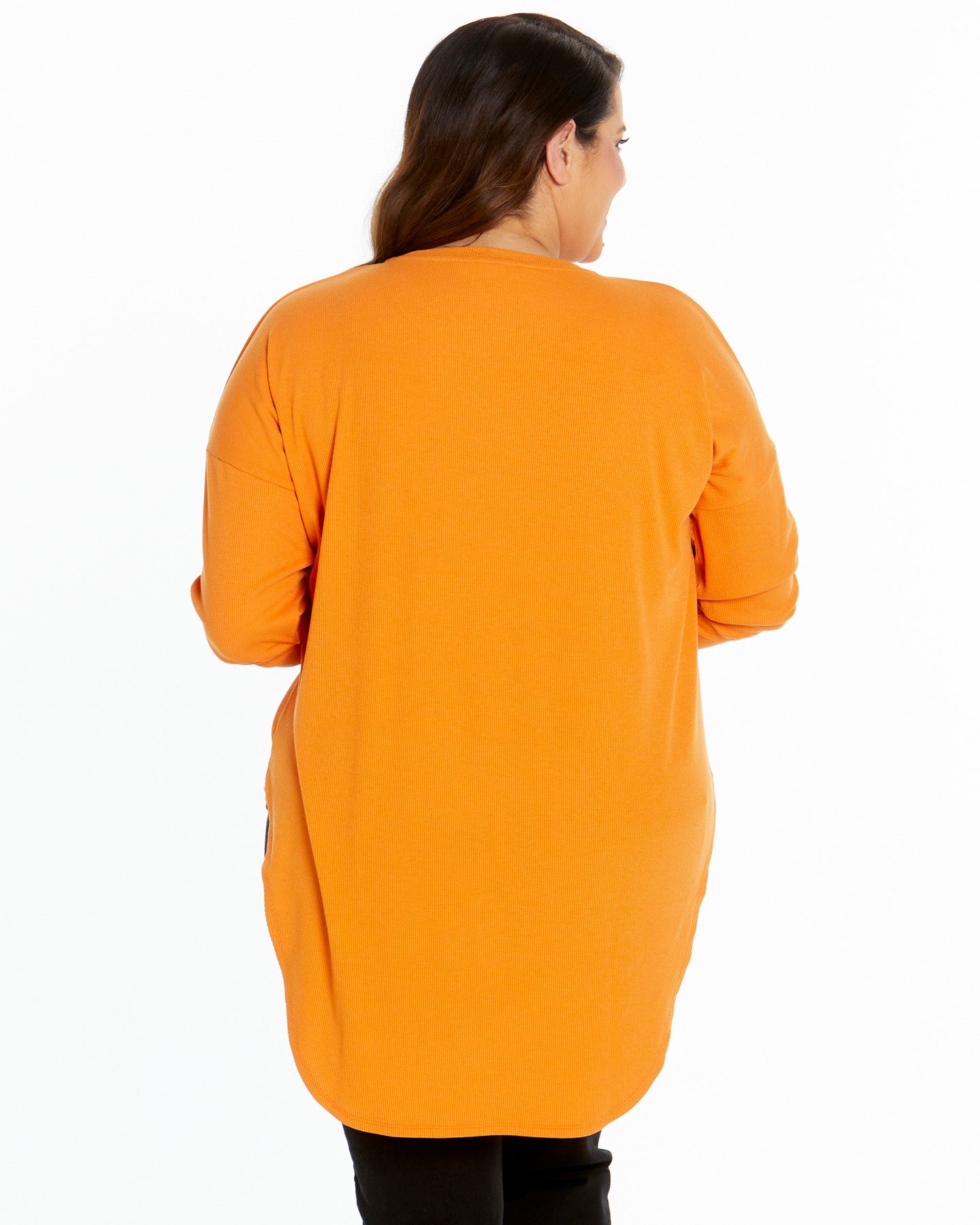 Oxford Ribbed Long Sleeve - Apricot