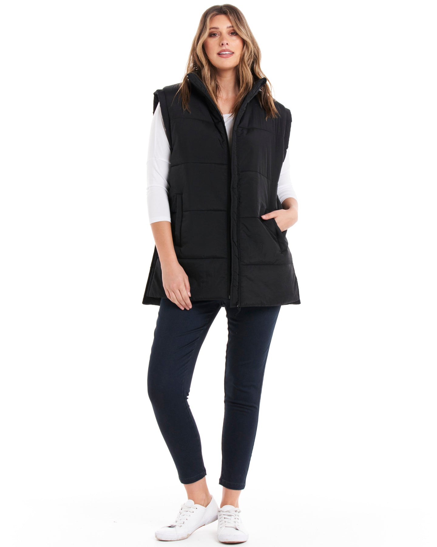 Brooklyn Puffer Vest - Black