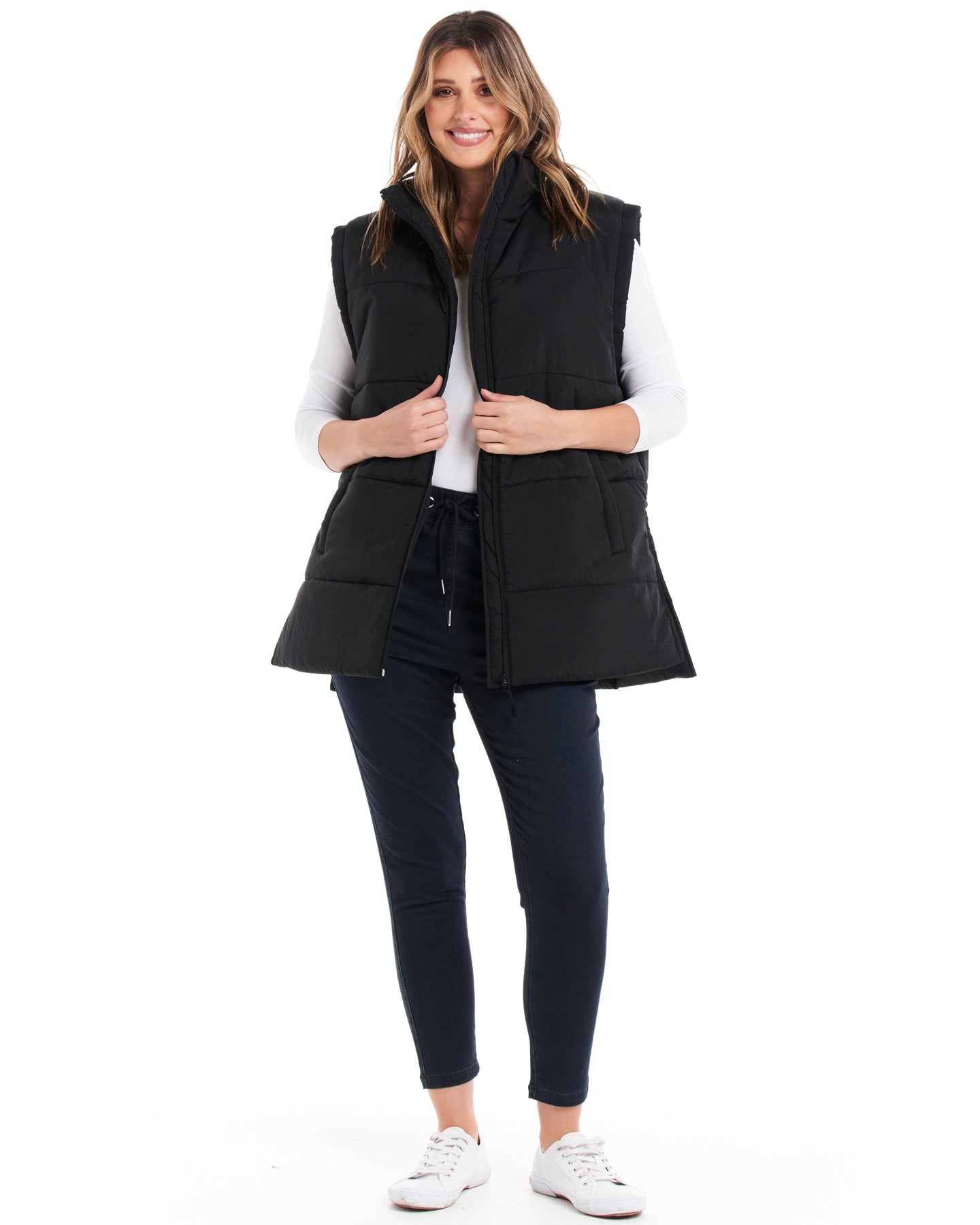 Brooklyn Puffer Vest - Black