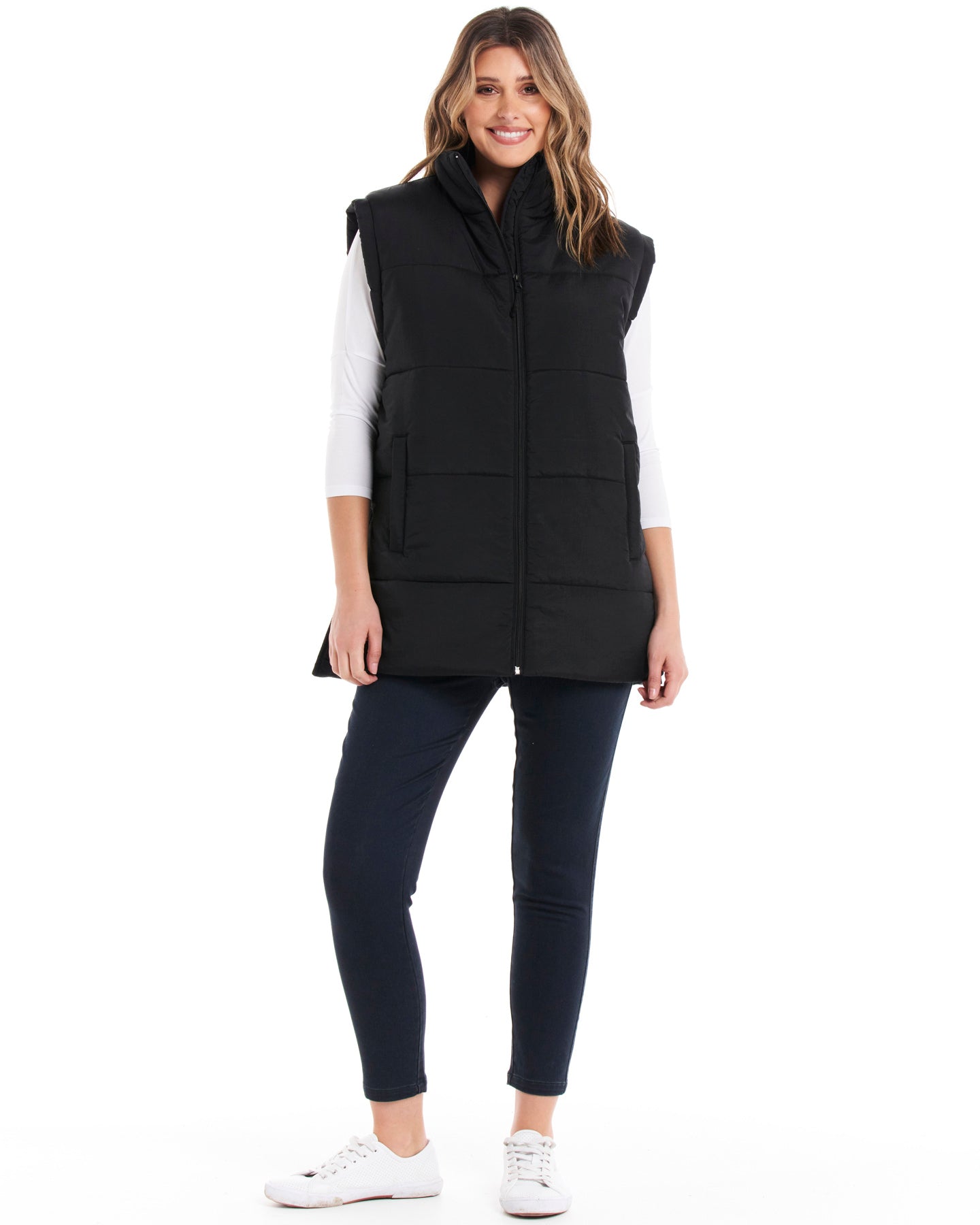Brooklyn Puffer Vest - Black