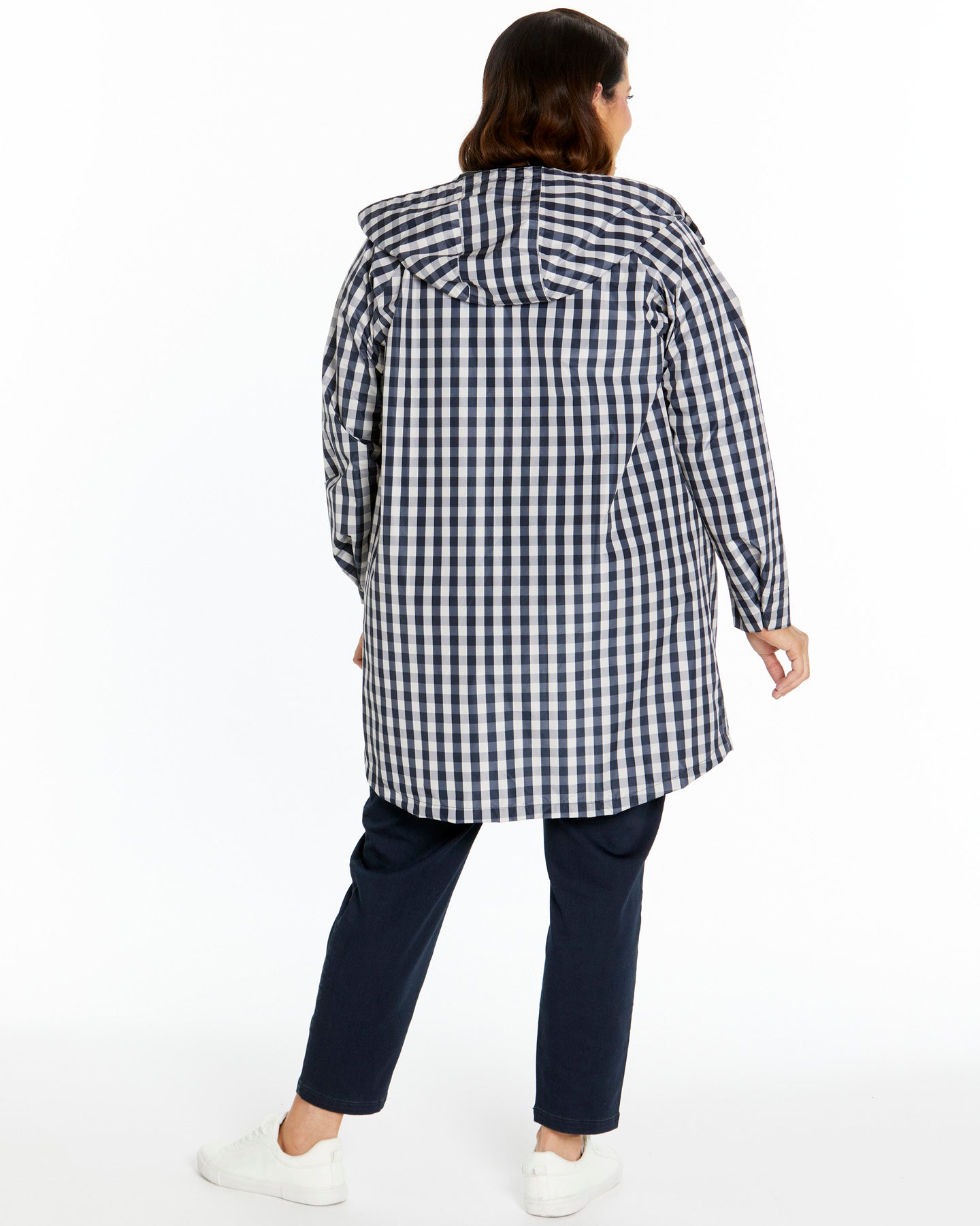 Rosie Raincoat - Navy Cheque