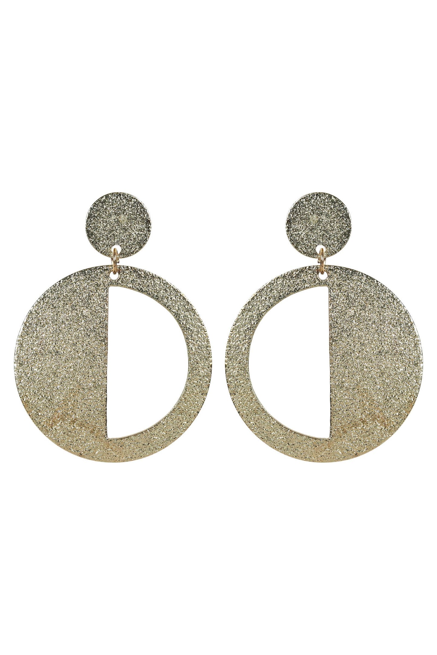 Hayman drop earring half moon, brass drop earring, eb&ive, bling, winter 2022, autumn 2022, small business, online