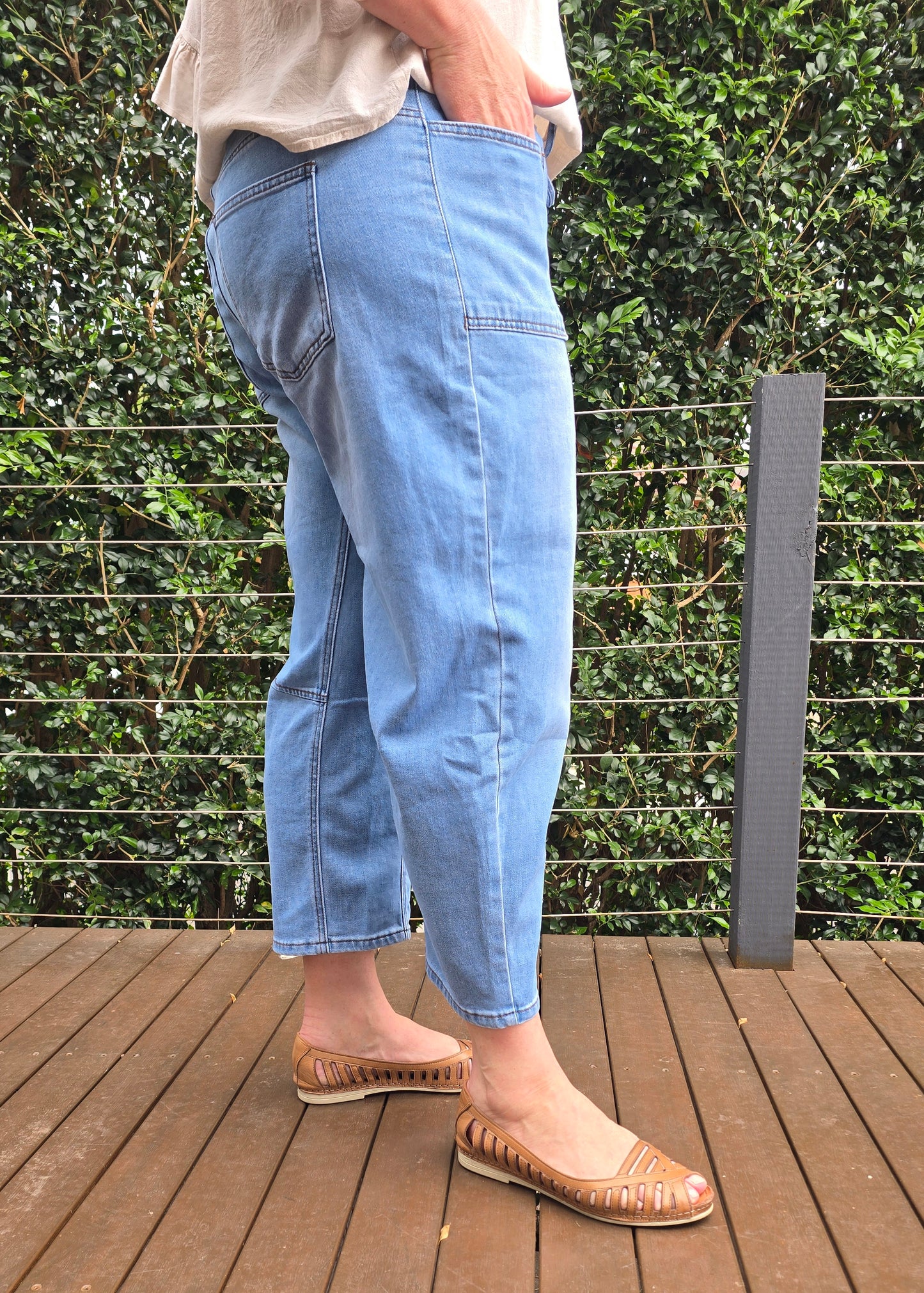 Barrel Jeans - Light Blue