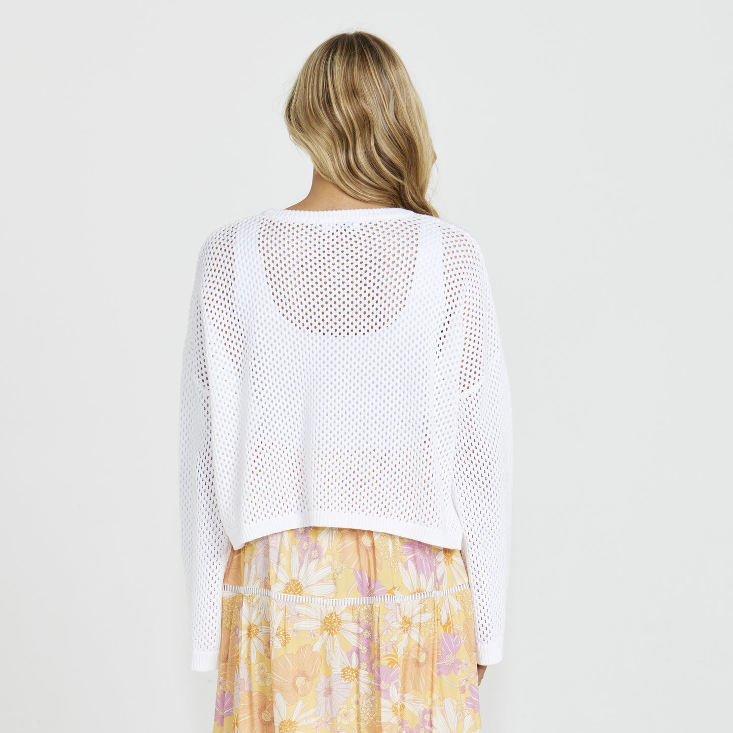 Lily Bell Sleeve Top - White