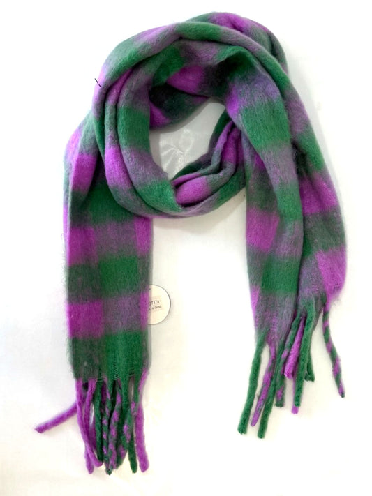 Sinead Scarf - Green/Purple