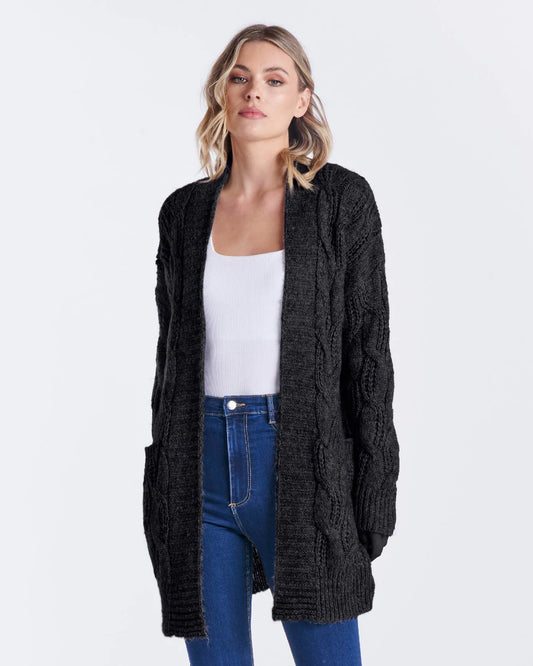 Alyce Knit Cardi - Black