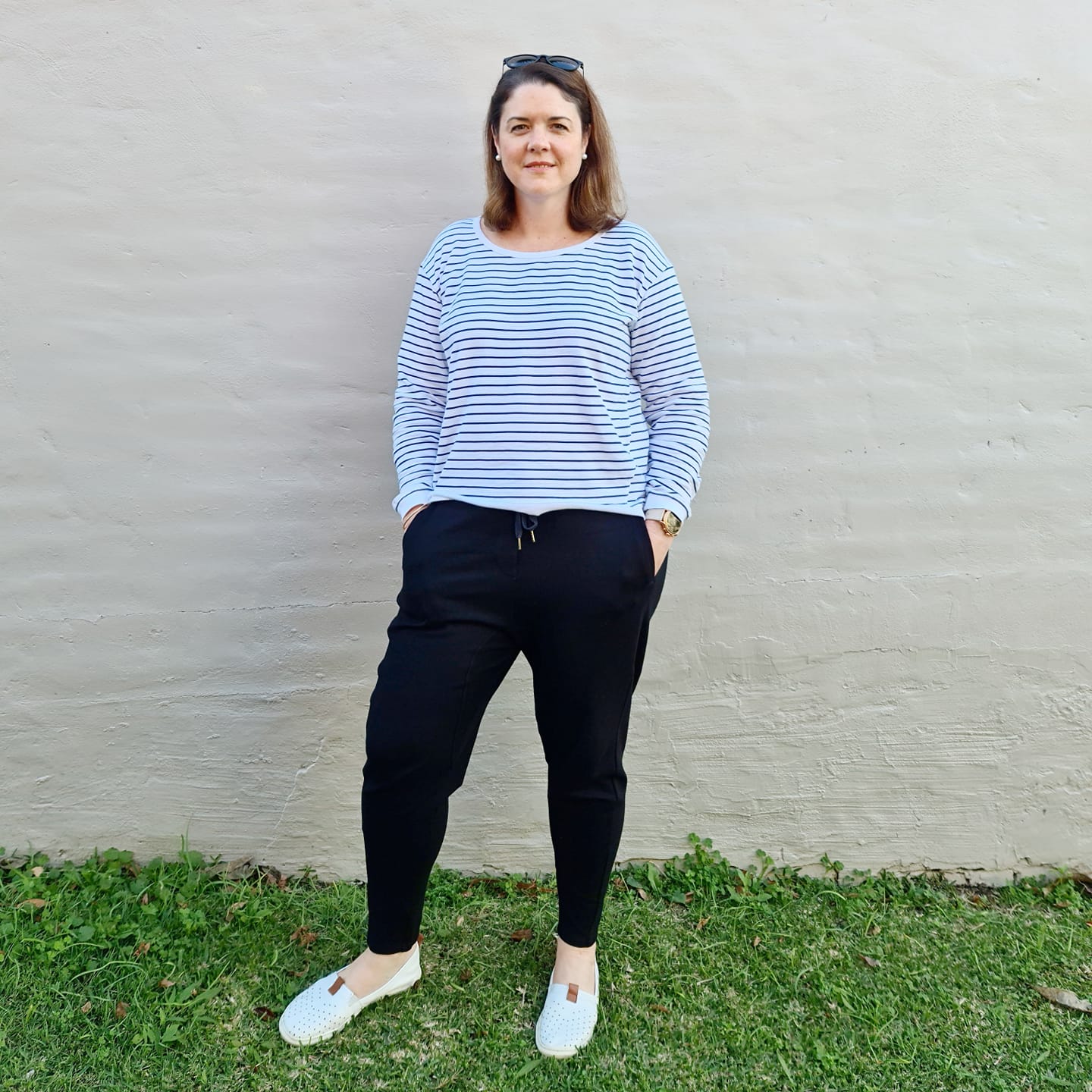 Lucy Sweater, ice blue, summer, winter, stylish, eb&ive, isle of mine, haven, jogger, denim, smart casual, comfortable, on trend, inclusive sizing, Australian designers, fashion, options, eco friendly options, sustainable clothing, sourced locally, lady start up, small business, support small business, knits, sale, worthier, label of love, Cle the label, Betty Basics, Sass Clothing, Fate & Becker, french terry cotton, ethically manufactured