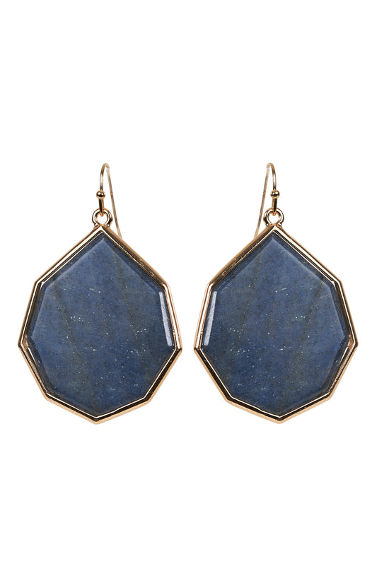 Azalea Glass Earring - Indigo