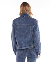 Load image into Gallery viewer, Sass Clothing, Betty Basics, denim jacket, dusty blue, wardrobe staple, denim double denim, winter 2022, autumn 2022, cool nights, throw on, smart casual, dress it up or down, must have, top pick, comfort, support small business, online
