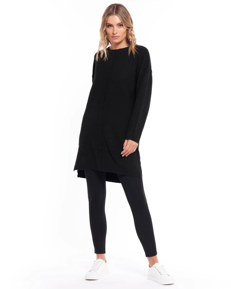 Saskia Knit Dress - Black