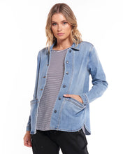 Load image into Gallery viewer, Reese Denim Shacket - Light Blue
