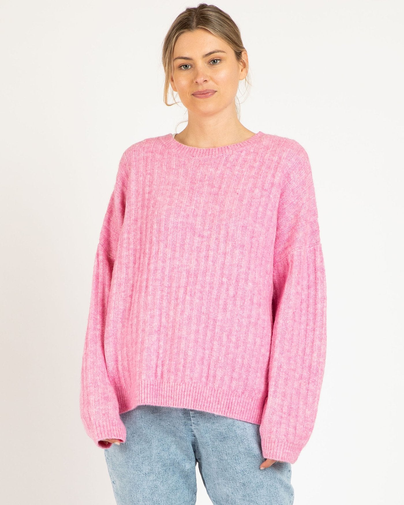 The ultimate knitwear that takes you from lounge to luxe with just the right amount of slouch, a classic crew neck in this season's must have 'brights', this jumper is one to reach for, for years to come.