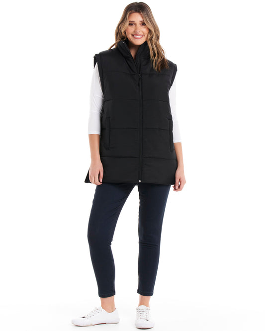 Brooklyn Puffer Vest - Black