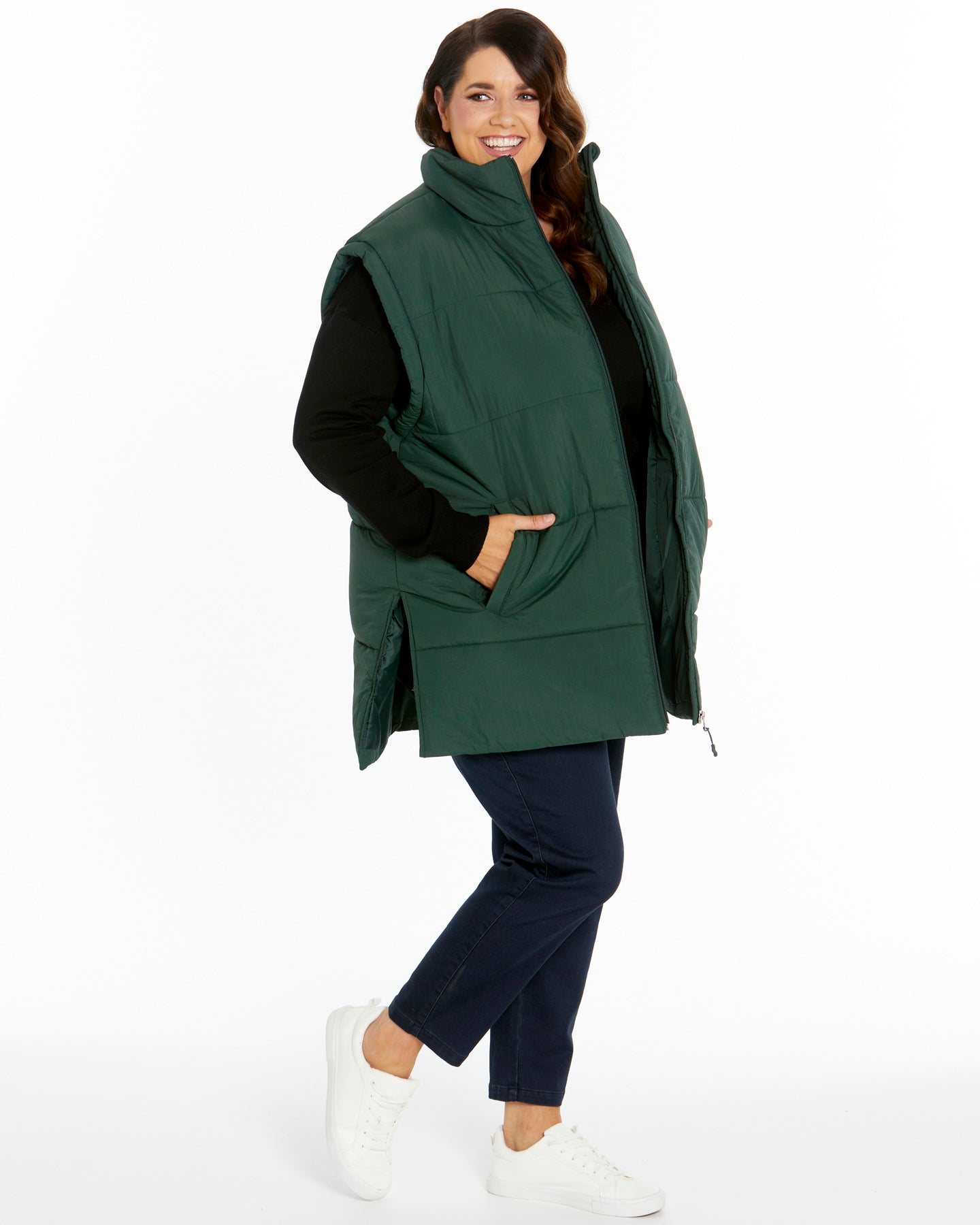 Brooklyn Puffer Vest - Leaf