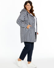 Load image into Gallery viewer, Rosie Raincoat - Navy Cheque
