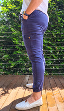 Load image into Gallery viewer, Jenni Jogger, Wakee denim, jogger, black, summer, winter, stylish, eb&amp;ive, isle of mine, haven, jogger, denim, smart casual, comfortable, on trend, inclusive sizing, Australian and New Zealand designers, fashion, options, eco friendly options, sustainable clothing, sourced locally, lady start up, small business, support small business, knits, sale, worthier, label of love, Cle the label, Betty Basics, Jenni Jogger, Jenny Jogger, ethically manufactured, lounge pants, elasticated waist, cuffed ankle
