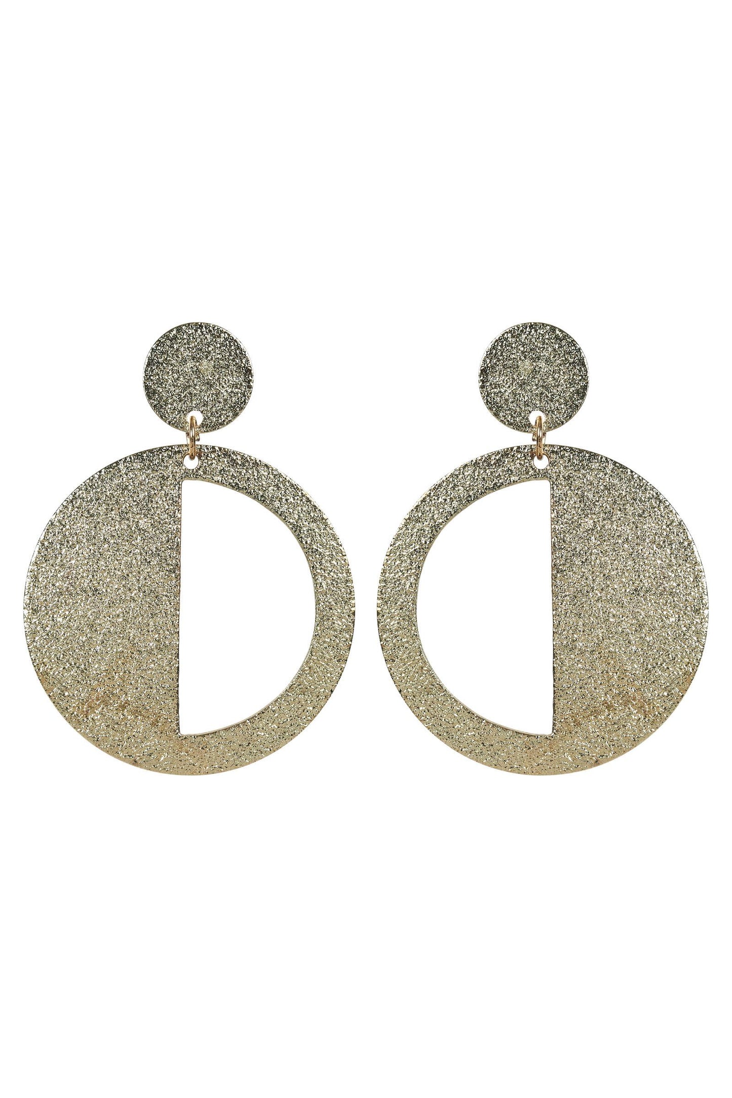 Hayman drop earring half moon, brass drop earring, eb&ive, bling, winter 2022, autumn 2022, small business, online