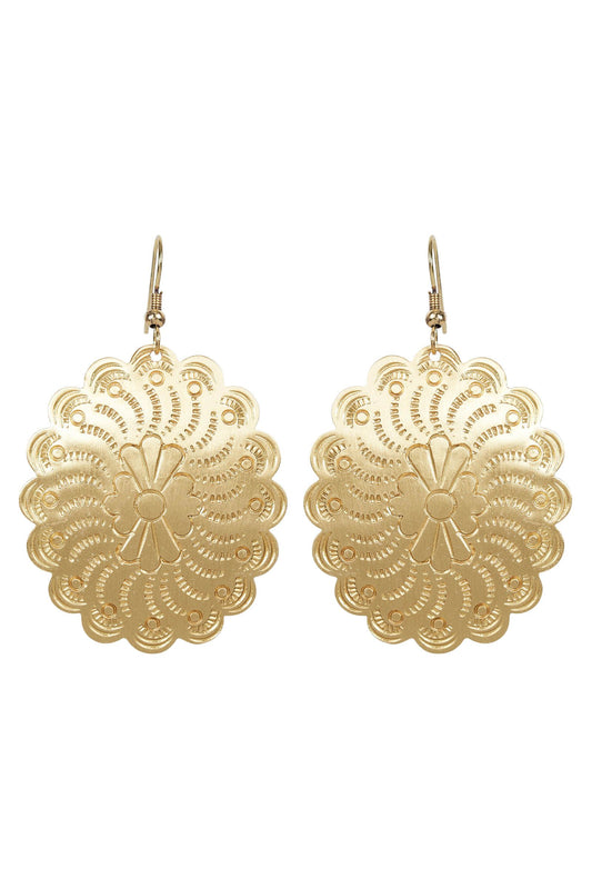 Hayman drop earring brass maine, eb&ive, drop earring, brass, winter 2022, autumn 2022, small business, online,